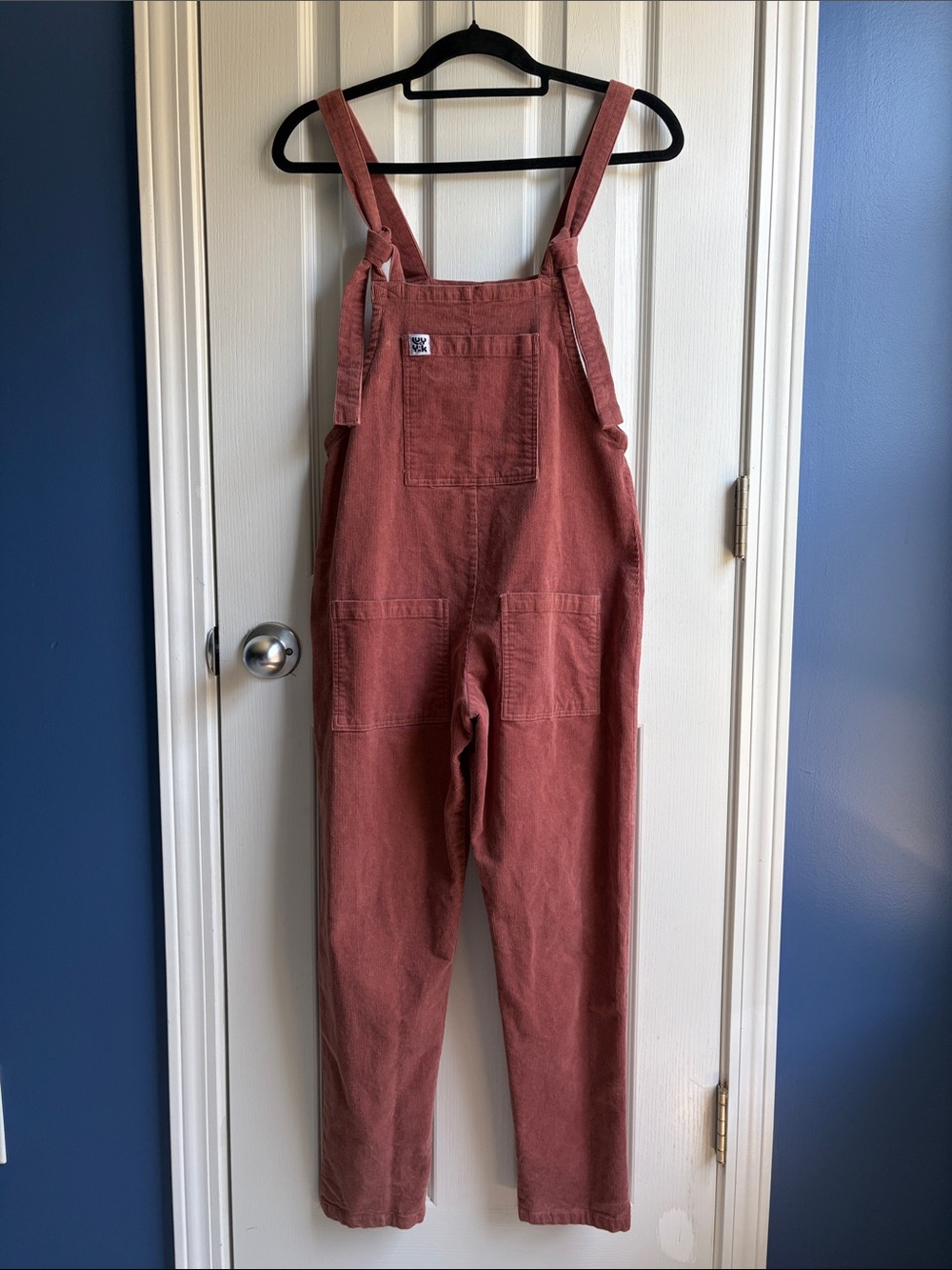 Lucy & Yak Organic Cotton Corduroy Dungarees Overalls Dusty Pink XS